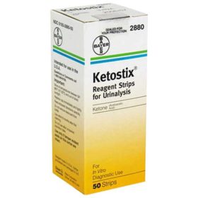Bayer Ketostix Reagent Ketone Test Strips 50ct. for Urinalysis