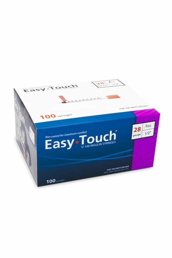 EasyTouch Insulin Syringes 28G 1/2″ .5cc