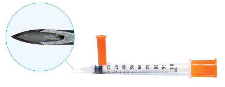 Easytouch insulin syringe needles