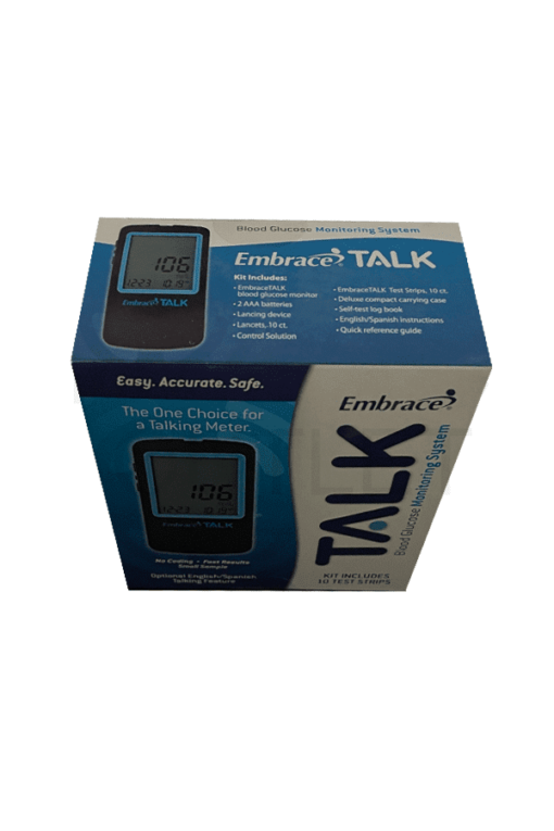 Embrace Talk Glucose Meter Content