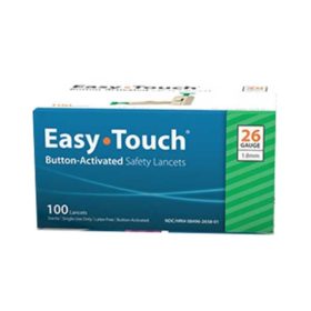 EasyTouch Button-Activated Safety Lancets 100ct.