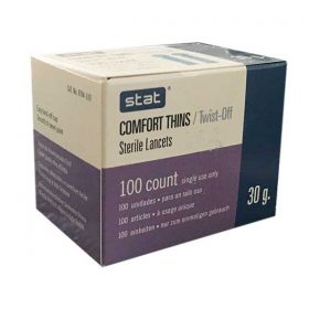 Stat Comfort Thins Lancets Twist-Top 100ct.