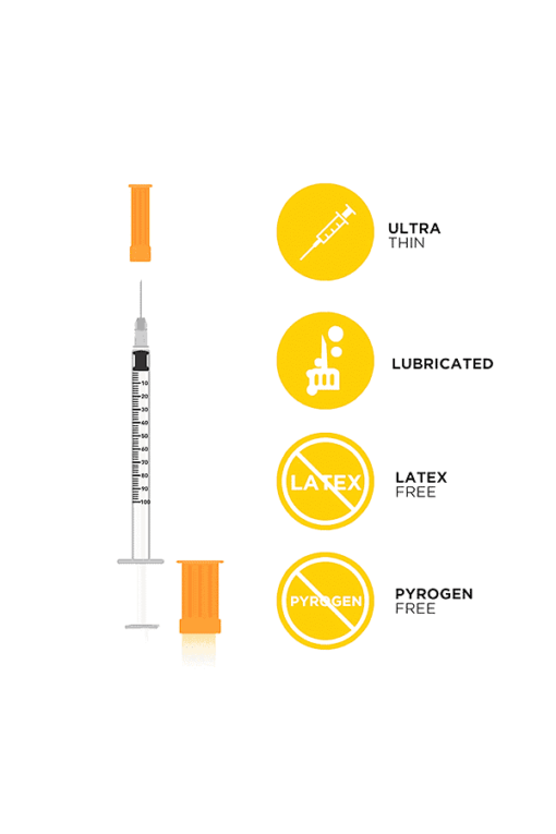 caretouch insulin syringes features