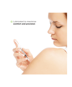 caretouch insulin syringes lubricated
