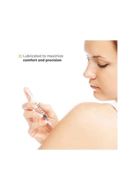 caretouch insulin syringes lubricated
