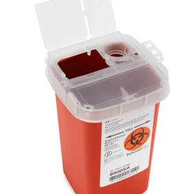 Kendal Autdrop Sharps Container 1 quart | Red | 8900SA