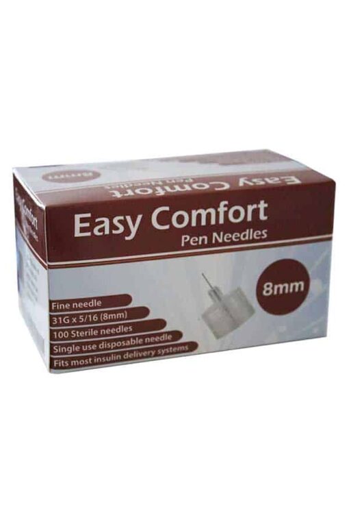 Easy-Comfort-Insulin-Pen-Needles-100-count-31g-5.16-in-8-mm