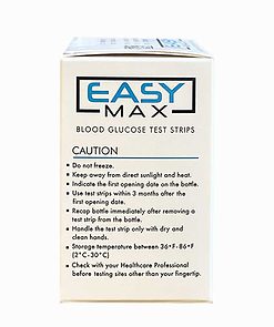 easymax-v-test-strips-for-for-use-with-the-EasyMax-N,-L,-V,-and-V2-glucose-meters