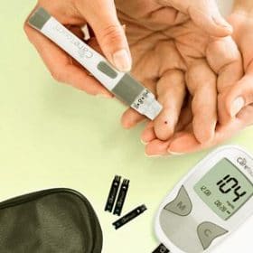 glucose testing with caretouch
