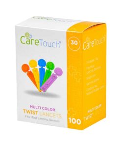 CareTouch-lancets-twist-top-100-count-30G multi color