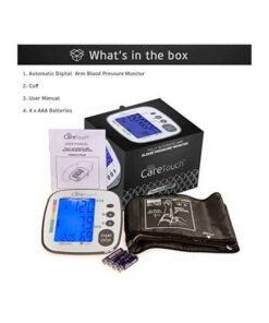 CARETOUCH-FULLY-AUTOMATIC-ARM-BLOOD-PRESSURE-MONITOR-PLATINUM-SERIES-PACKAGE-CONTENT