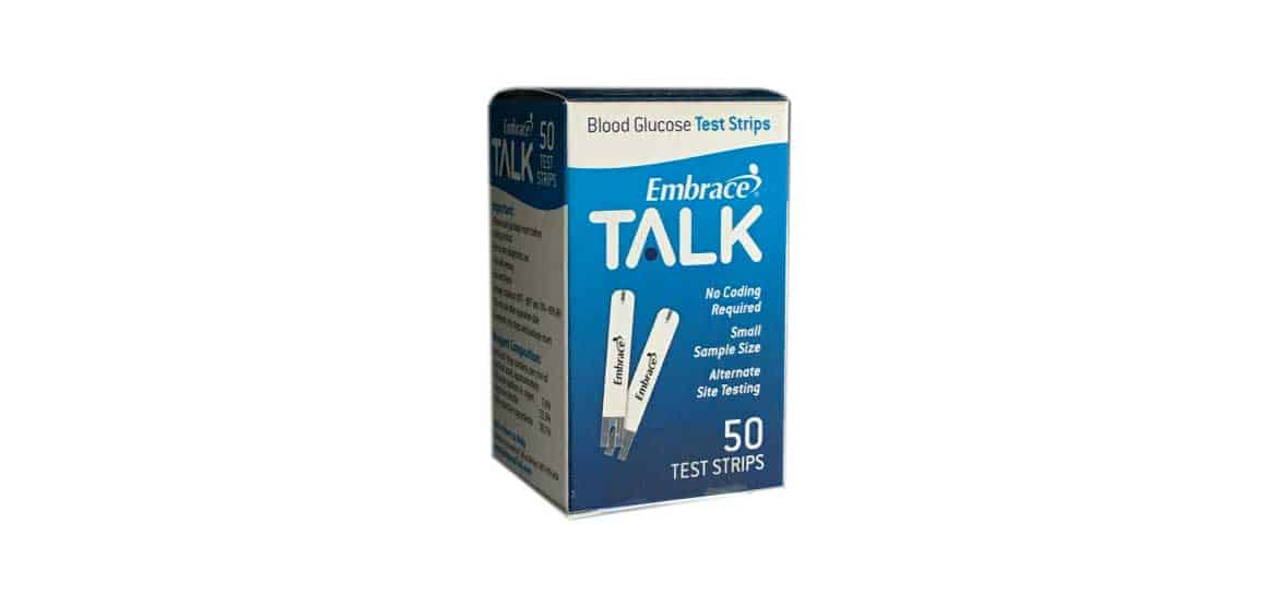 Embrace-talk-blood-glucose-test-strips