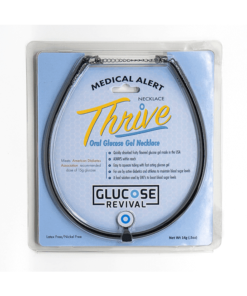 Thrive glucose gel and medical alert necklace white