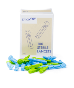 Glucology lancets 100 count box