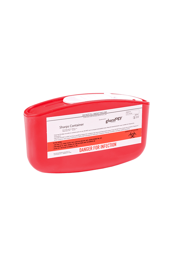 glucology sharps container