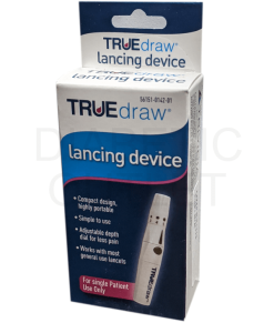 TRUEdraw lancing device