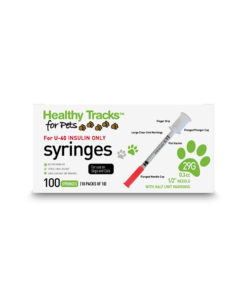 Healthy Tracks Pet Insulin Syringes 29g 0.3cc half unit markings