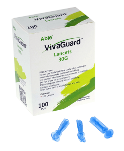 vivaguard lancets 100 count box twist off