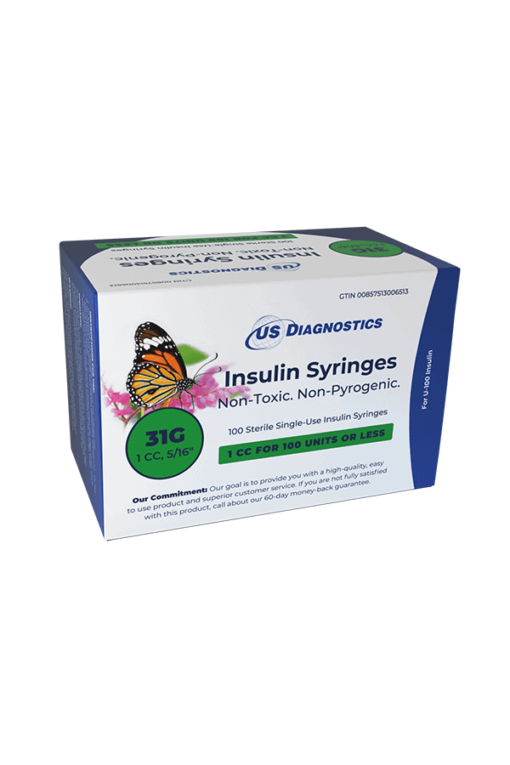 US Diagnostics insulin syringes 31G 1cc