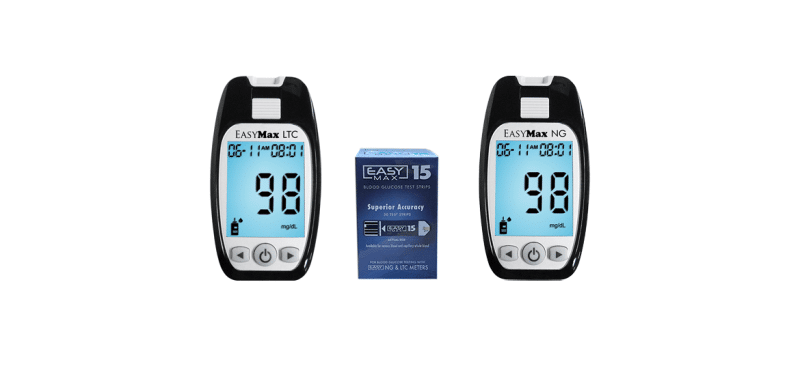 EasyMax 15 test strips for NG and LTC meters