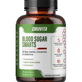 DRUVITA Blood Sugar Smarts Dietary Supplement 120 Capsules 480MG