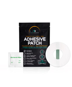 MirTouch Adhesive Patch for Freestyle Libre 1, 2, 3 Sensor - 12 Patches + 12 Prep Wipes - Waterproof, Transparent & Durable