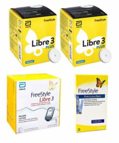 FreeStyle-Libre-3-PLUS-Sensor-x-2-+-Libre-3-Reader-+-Precision-Neo-Test-Strips-25ct